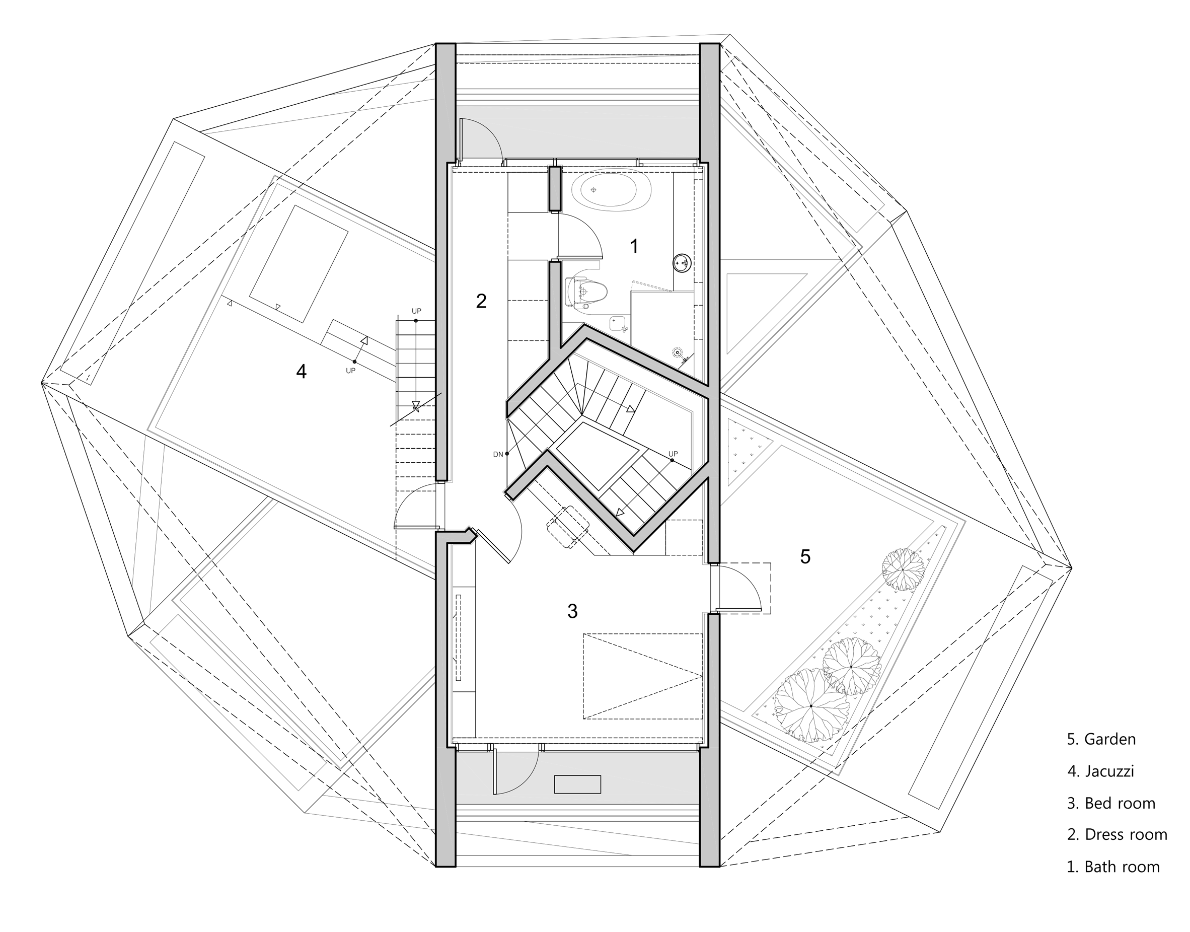 third floor simple house by moon hoon