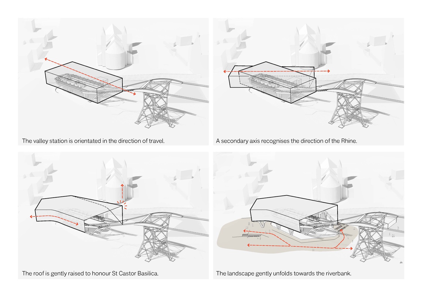 SnÃ¸hetta's Design for Cable Car Station in Koblenz, Germany (cr: SnÃ¸hetta)