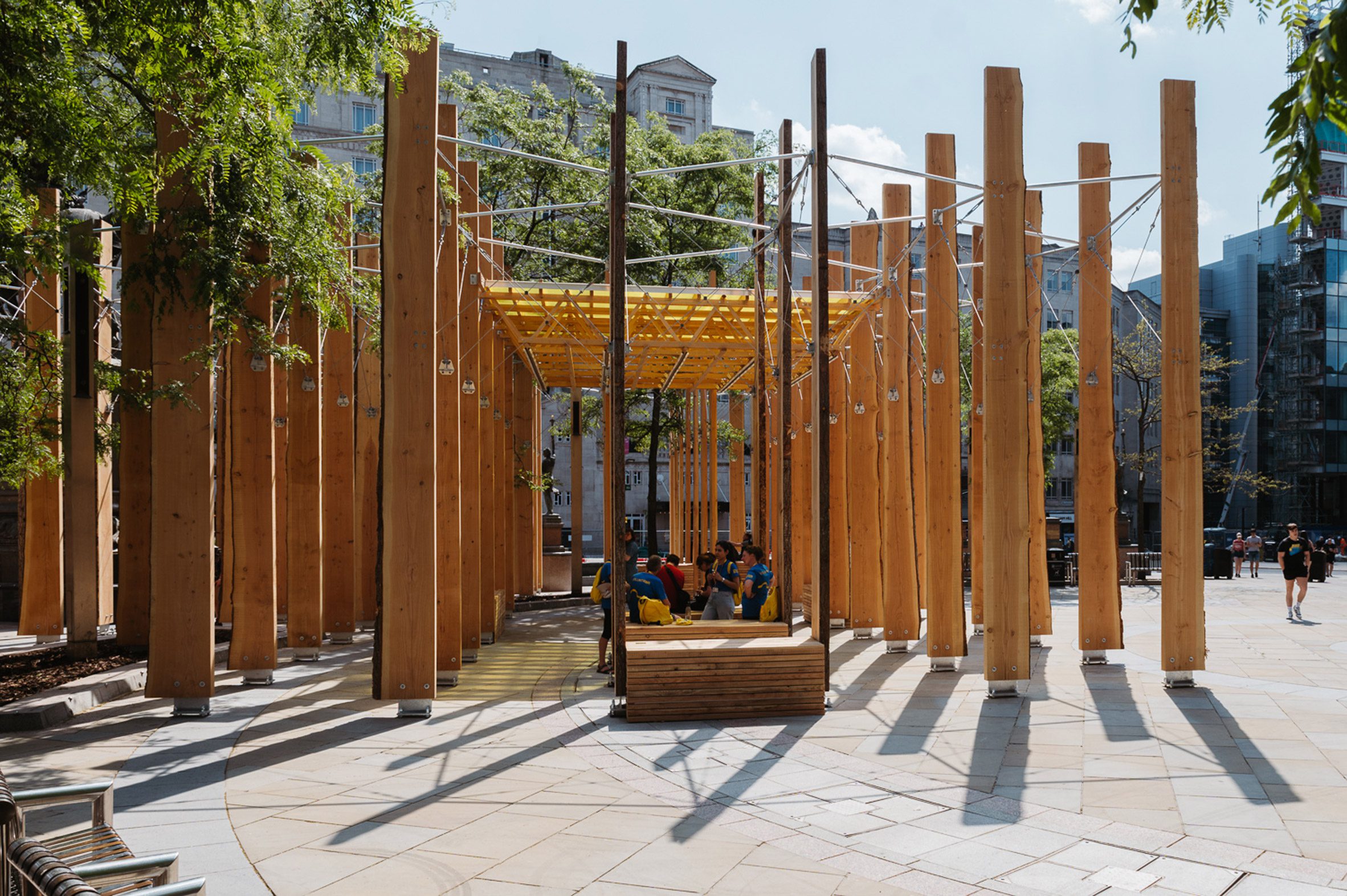 An area with polycarbonate canopy (cr: Ellen Christina Hancock and Tom Joy)