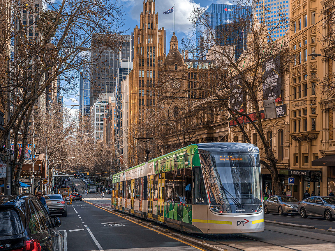 Public Transport in Melbourne (cr: Visit Melbourne)