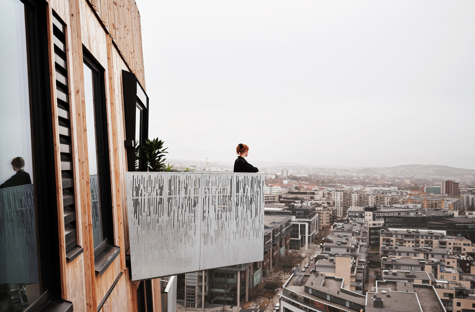 The balcony of Vertikal Nydalen