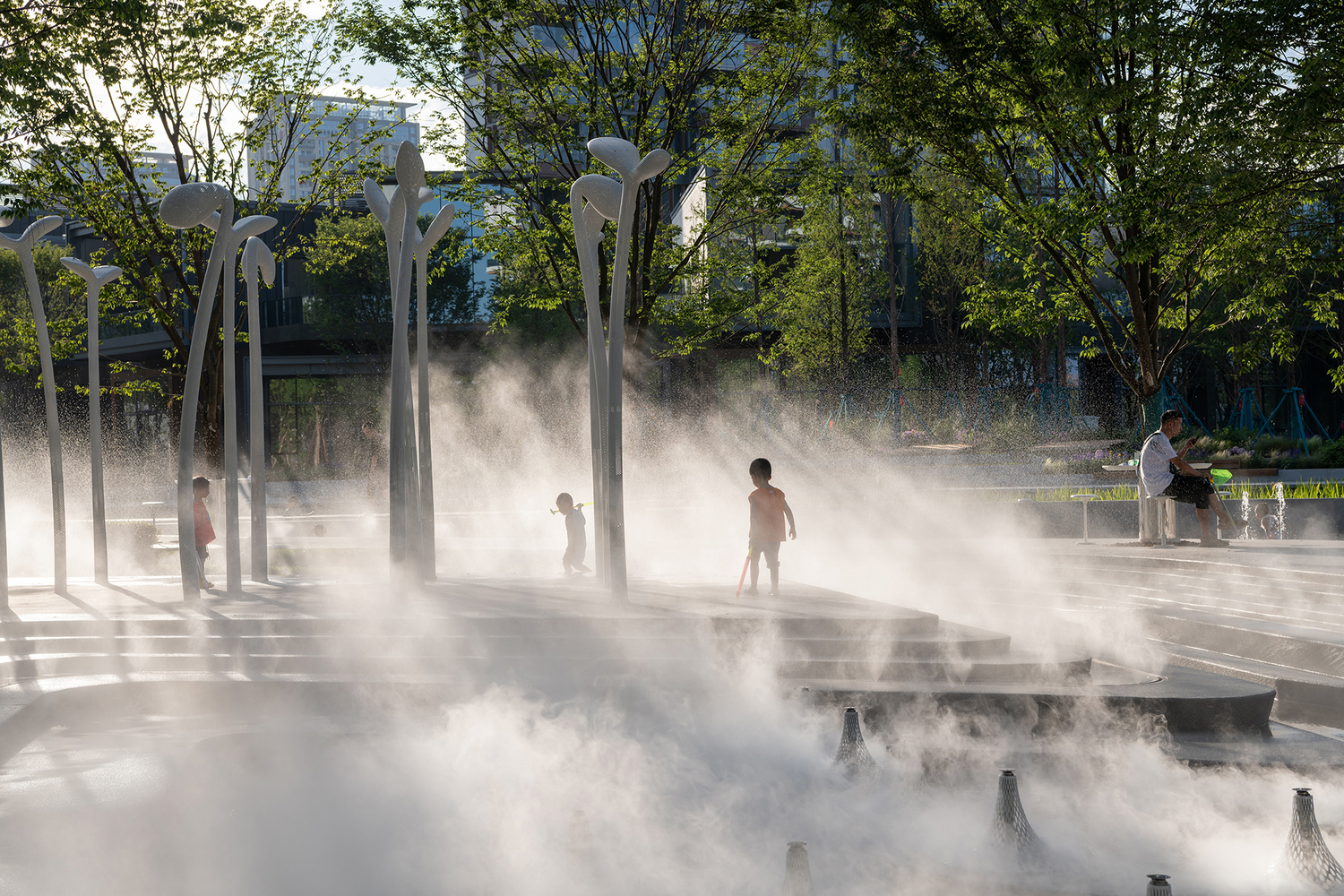 A park that is busy and alive (cr: Bing Lu)