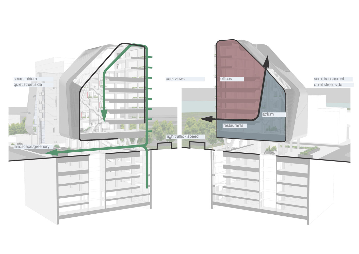 drawing of YG Entertainment headquarters