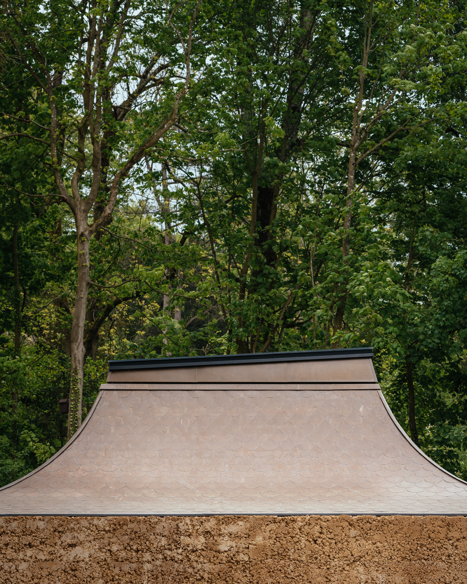 Yoga Studio's curved roof shape